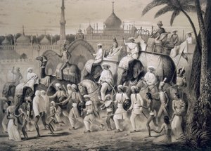 Lucknow, la calle principal, de 