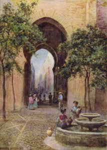 Una puerta en Sevilla, España