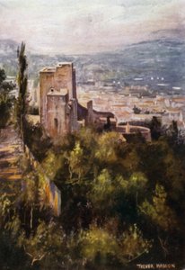 La Alhambra, Las Torres de Vermellón desde las Murallas