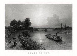 El río Trent, Inglaterra, 1883