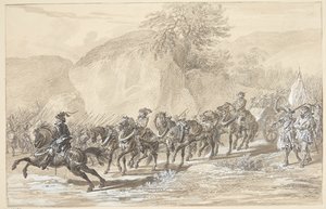 Paisaje atravesado por un ejército