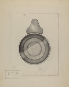 Escudilla de peltre de A. Zaidenberg