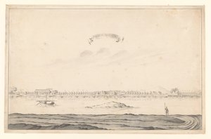 Vista de Passoeroean Passourouang (título sobre objeto) de A. de Nelly (possibly)