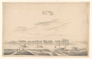 Vista de Surabaya Sourabaya (título sobre objeto) de A. de Nelly (possibly)
