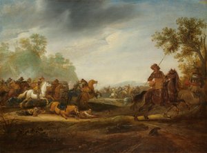 Escaramuza de Caballería de A. van Hoef (attributed to)