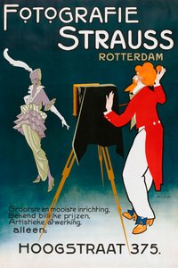 Póster de 1914 anunciando estudio fotográfico