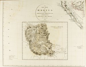 Nuevo mapa de México y provincias adyacentes