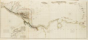 Carta de las Indias Occidentales y de los dominios españoles en América del Norte
