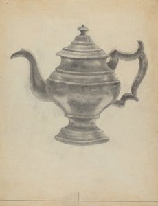 Tetera de peltre de Aaron Dermansky