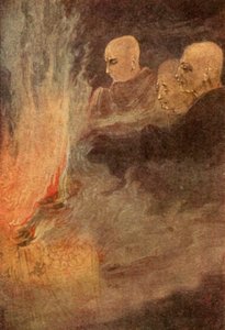 El lanzamiento final (litografía en color) de Abanindranath Tagore