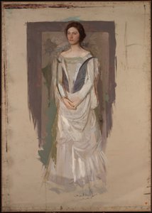 Mujer de pie de Abbott Handerson Thayer