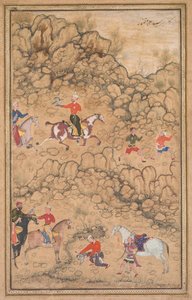 Caza con halcones en un paisaje, c. 1558-1560, bordes añadidos probablemente en el siglo XVIII