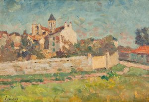 Paisaje (óleo sobre lienzo) de Abel Lauvray