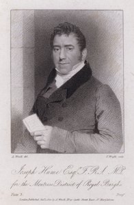 Joseph Hume, médico, político y diputado radical escocés (grabado)