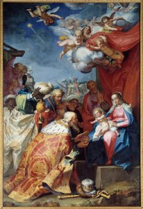 Adoración de los Magos de Abraham Bloemaert