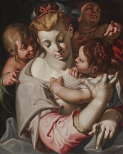 Caridad, c.1590 (óleo sobre madera) de Abraham Bloemaert