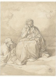 La Sagrada Familia de Abraham Bloemaert