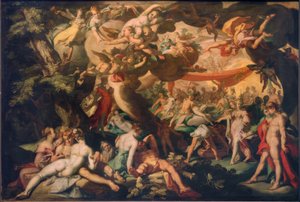 Boda de Peleo y Tetis de Abraham Bloemaert