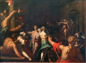 Judith muestra la cabeza de Holofernes de Abraham Bloemaert