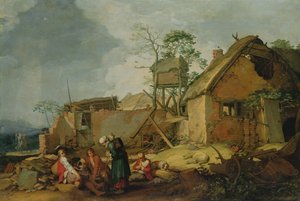 Paisaje con Granja, 1629 de Abraham Bloemaert
