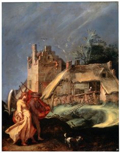 Paisaje con Tobías y el ángel, c1610-c1615