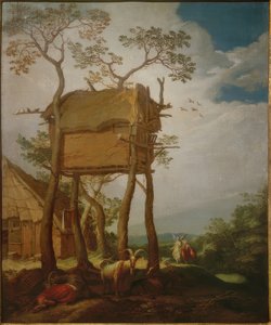 Paisaje con Tobías y el ángel de Abraham Bloemaert