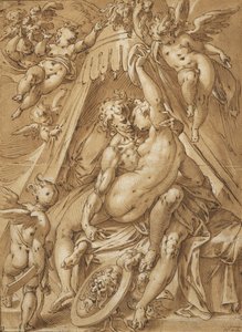 Marte y Venus de Abraham Bloemaert