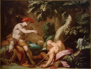 Mercurio, Argos e Io de Abraham Bloemaert