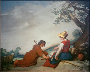 Escena pastoral de Abraham Bloemaert