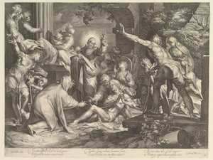 Resurrección de Lázaro de Abraham Bloemaert