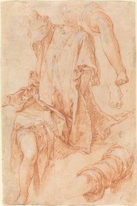 Estudios de Piernas y Ropajes [recto] de Abraham Bloemaert