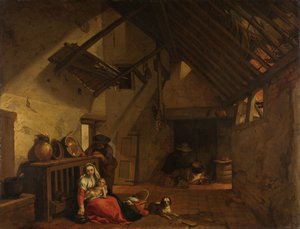 El resto de la huida a Egipto de Abraham Bloemaert