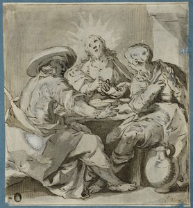 La cena de Emaús de Abraham Bloemaert