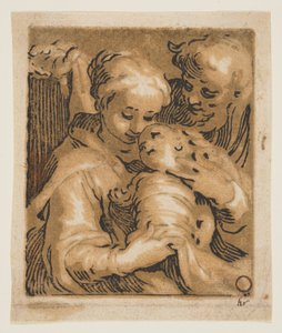 La Virgen y el Niño con San José de Abraham Bloemaert