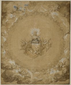 La Virgen en gloria de Abraham Bloemaert