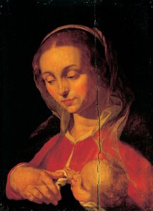 Virgen y Niño de Abraham Bloemaert
