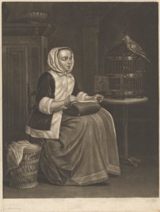 Mujer cosiendo