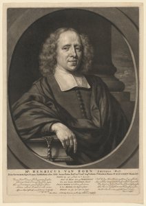Sr. Henricus van Born de Abraham Blooteling, after Nicolaes Maes