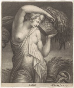 Ceres en un maizal Ceres (título sobre objeto)