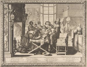 Parto, 1633 de Abraham Bosse