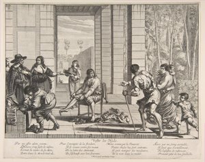 Vestir a los mendigos, 1635 de Abraham Bosse