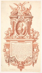 Epitafio y retrato de Jacques Callot de Abraham Bosse