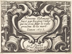 Frontispicio para "El Nuevo Testamento" de Callot de Abraham Bosse