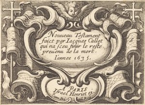 Frontispicio para "El Nuevo Testamento" de Callot de Abraham Bosse
