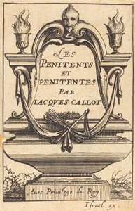 Frontispicio de "Los penitentes" de Callot de Abraham Bosse