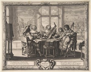 Audición, ca. 1638 de Abraham Bosse