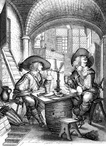El Tabaco, siglo XVII de Abraham Bosse