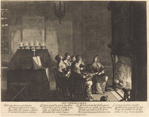 Las Vírgenes sabias, Ningún objeto vano... de Abraham Bosse