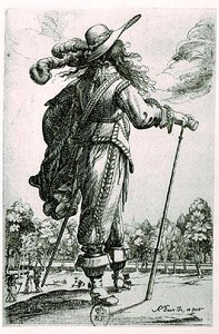 Ilustración de vestuario masculino de Abraham Bosse