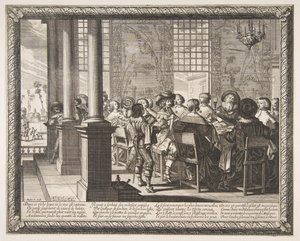 El banquete para el regreso del hijo pródigo, ca. 1636 de Abraham Bosse